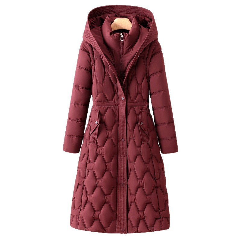 Down Cotton Coat Women's Mid-length Jacket